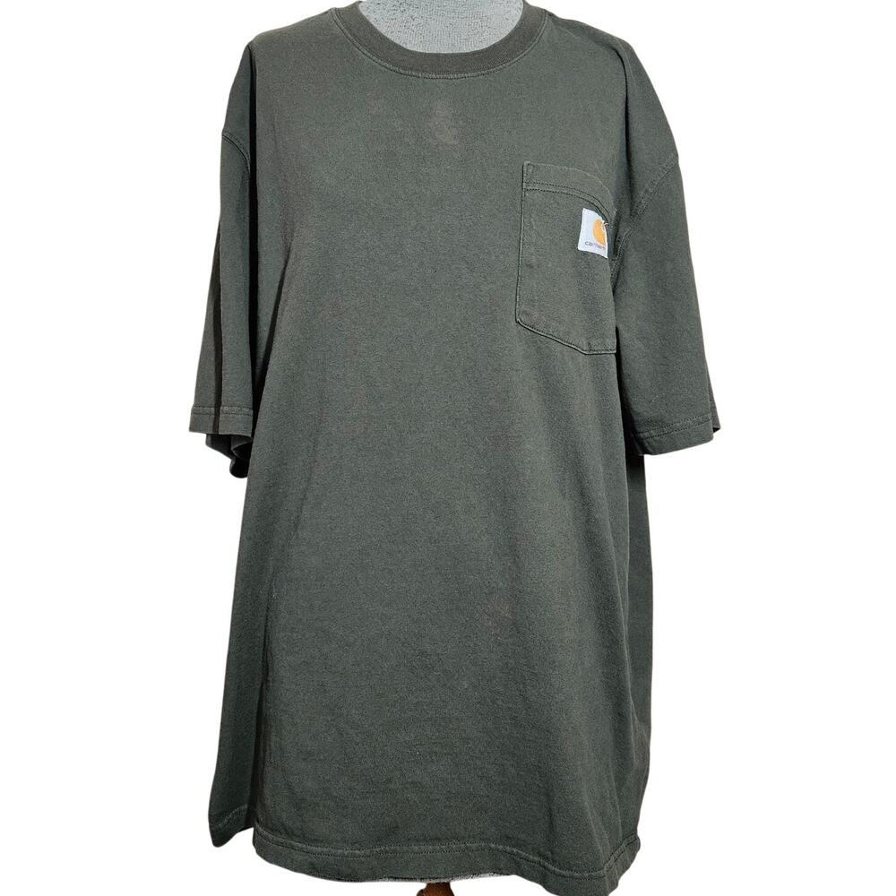 Carhart Loose Fit Cotton Pocket Tee Shirt Size Large